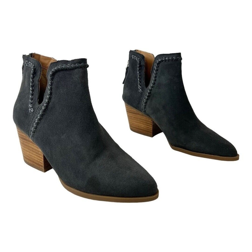 Dolce Vita Womens Size 7 Gray Dylan Suede Laceless Ankle Boots